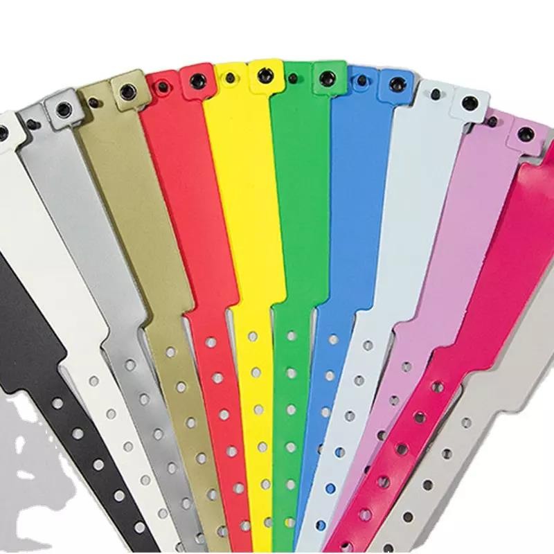 Pulsera de identificación desechable de PVC UHF RFID para bebés impresa en el hospital