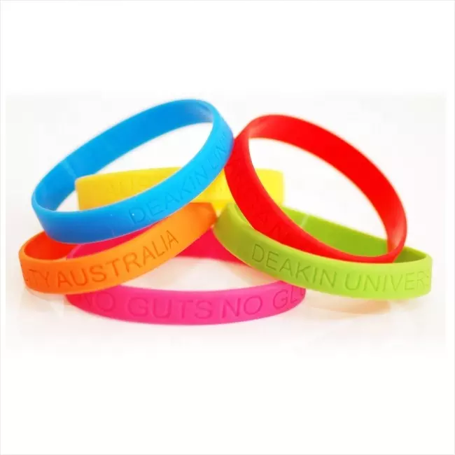 Pulseras de silicona con logotipo personalizado y banda de goma decorativa. Pulseras de silicona RFID.