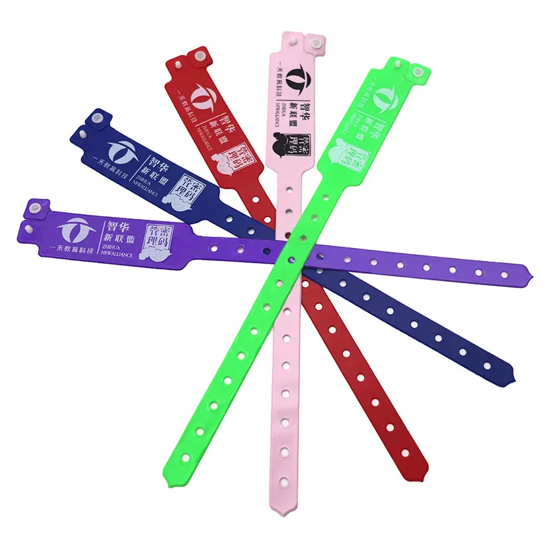Venta directa de fábrica de pulseras de vinilo personalizadas para eventos.