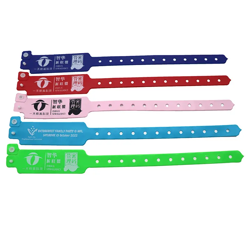 Venta directa de fábrica de pulseras de vinilo personalizadas para eventos.