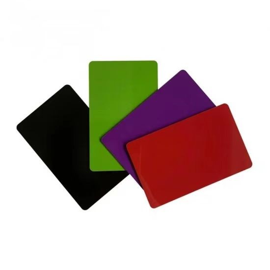 Nuevo material: tarjeta de plástico PVC biodegradable 100 % degradable, tarjetas ecológicas.