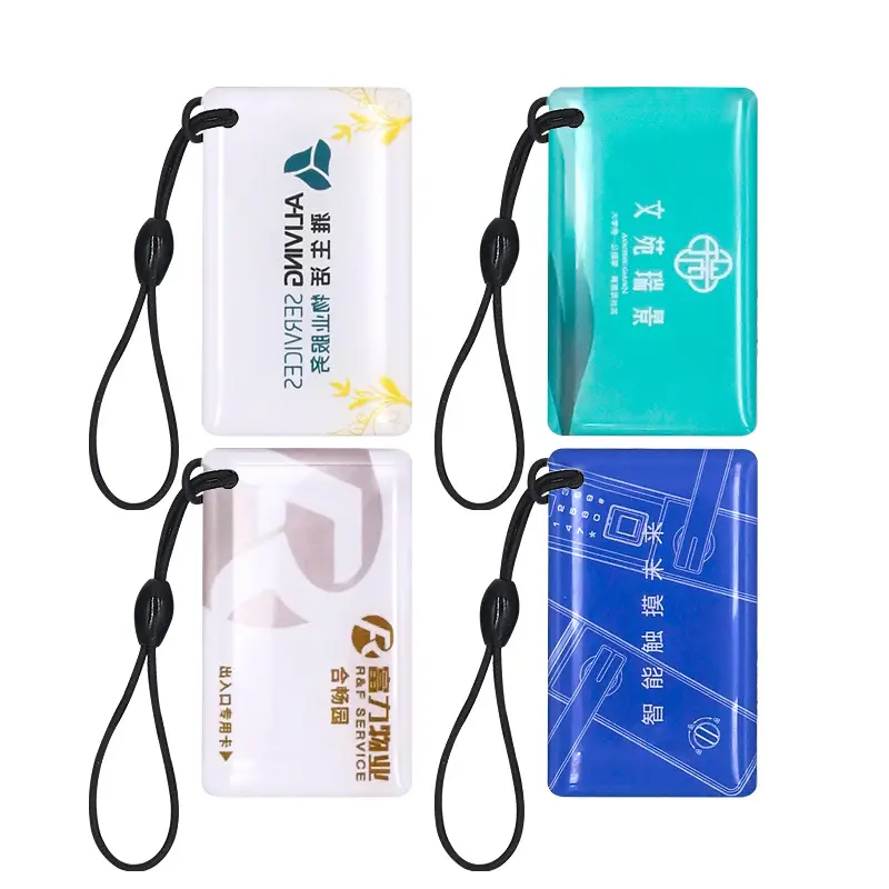 Tarjeta inteligente de epoxi RFID regrabable de 13,56 MHz, NFC, 1k, para hotel