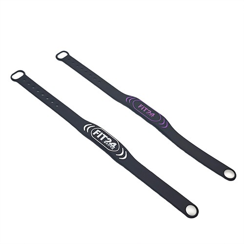 Pulsera de silicona con logotipo personalizado, pulseras de goma