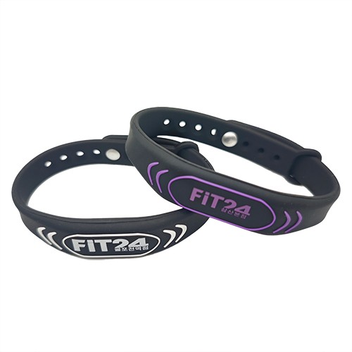 Pulsera de silicona con logotipo personalizado, pulseras de goma