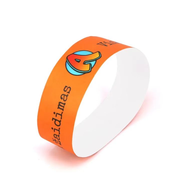 Impresora térmica de vinilo PP, papel sintético, impresión, pulsera de papel RFID desechable