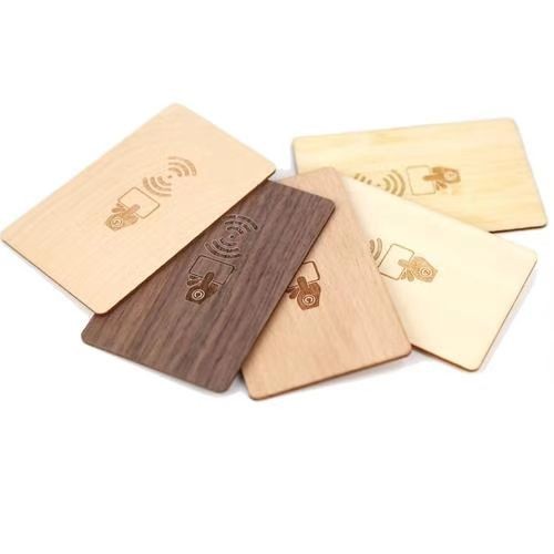 Tarjeta llave de hotel con control de acceso RFID de madera ecológica con logotipo personalizado