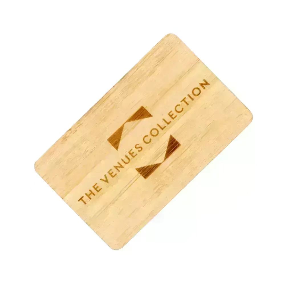 Tarjeta llave de hotel con control de acceso RFID de madera ecológica con logotipo personalizado