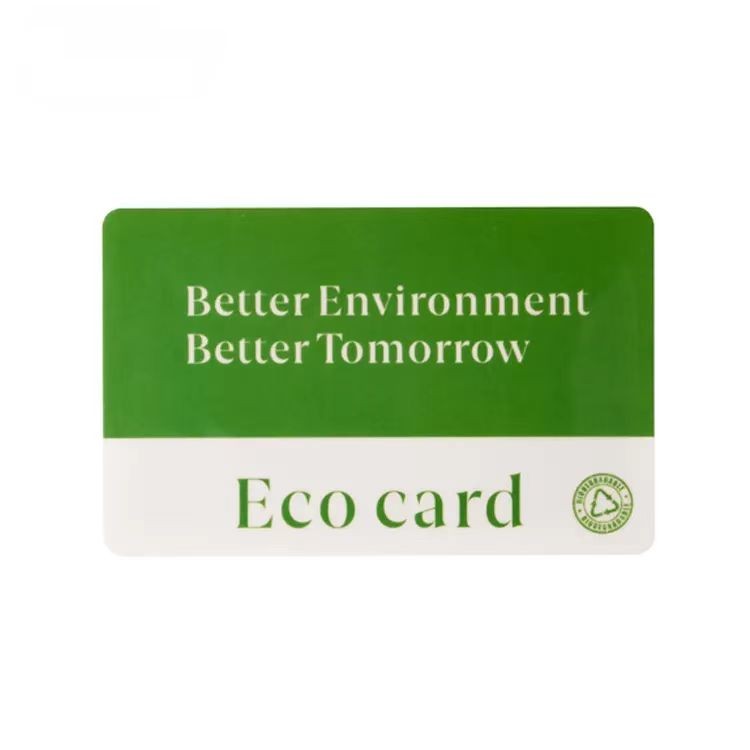 Tarjetas biológicas recicladas, ecológicas y biodegradables