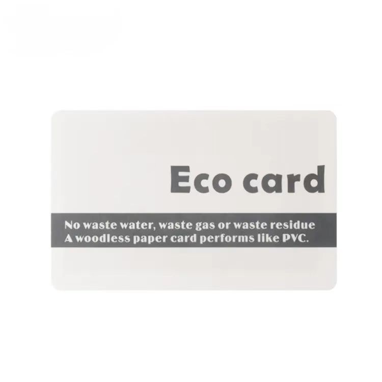 Tarjetas biológicas recicladas, ecológicas y biodegradables