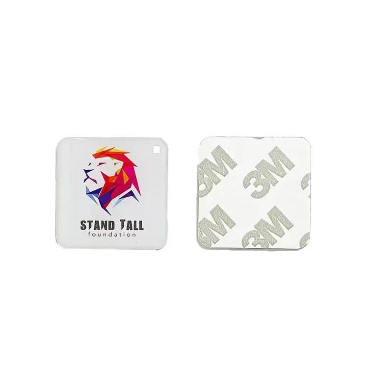 Etiquetas NFC de epoxi impermeables de 25/30 mm de diámetro para compartir en redes sociales, pegatinas para teléfonos móviles