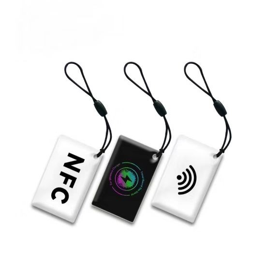 Tarjetas inteligentes con impresión personalizada, con llave epoxi NFC programable RFID de 50 x 30 mm y 13,56 MHz