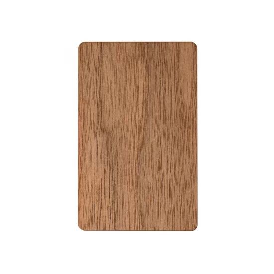 Tarjeta de llave de hotel de bambú con chip inteligente RFID de madera