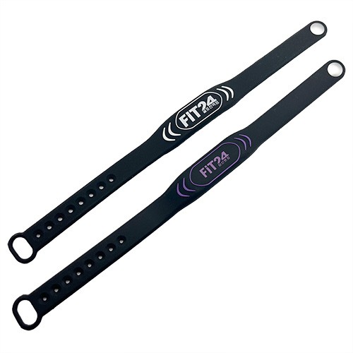 Pulsera de silicona ajustable NFC RFID impermeable personalizada