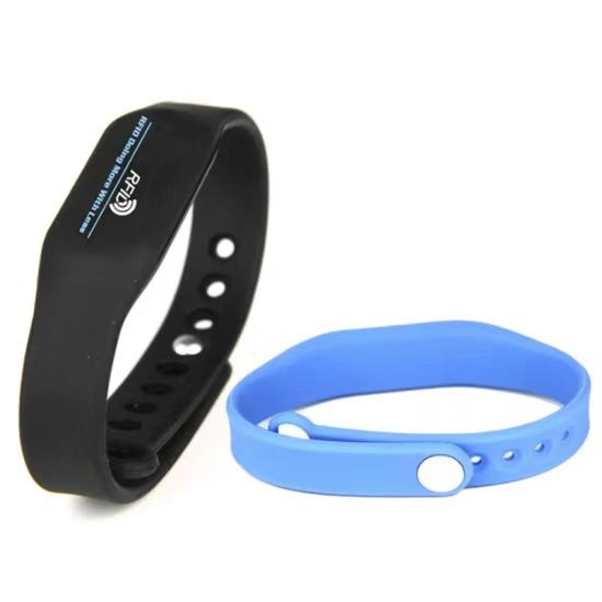 Pulsera de silicona ajustable NFC RFID impermeable personalizada