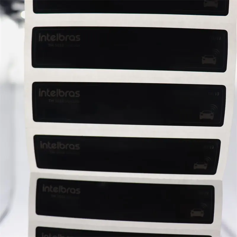 Etiqueta RFID UHF para parabrisas de coche, resistente al agua