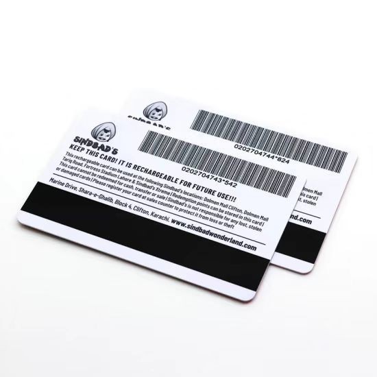 Tarjeta magnética RFID personalizada con código de barras UV impreso, tarjeta NFC para miembros