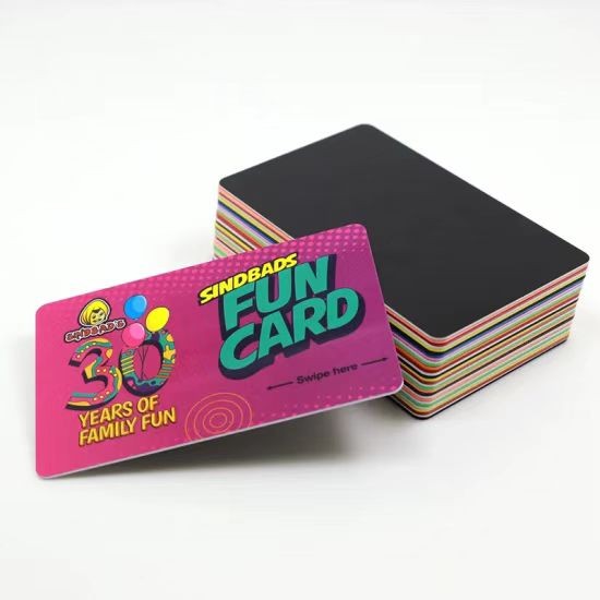 Tarjeta magnética RFID personalizada con código de barras UV impreso, tarjeta NFC para miembros