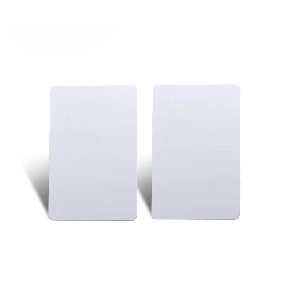 Tarjeta NFC en blanco de 13,56 MHz RFID Ntag213/Ntag215/Ntag216, tarjeta PVC inteligente regrabable blanca