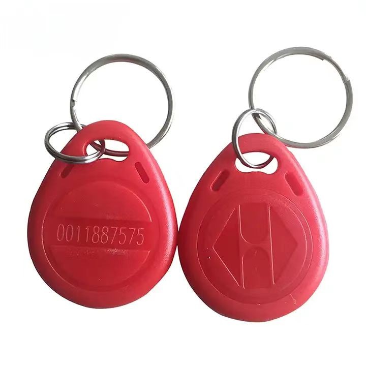 Tarjeta de acceso ABS con llaveros RFID regrabables