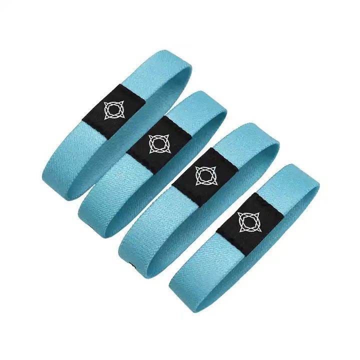 Pulsera de tela elástica con logotipo personalizado Pulsera RFID elástica de poliéster