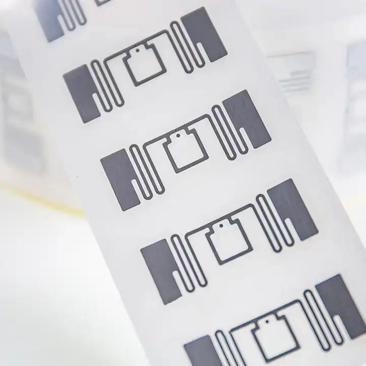 Etiqueta RFID transparente de alta calidad, personalizada, para seguimiento de inventario, etiqueta colgante, impermeable