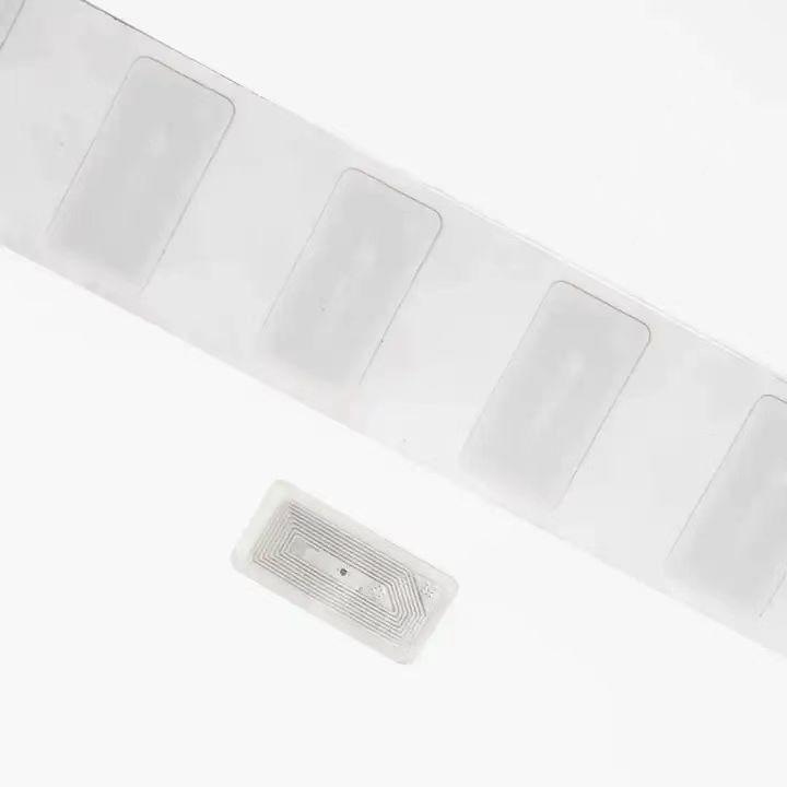Etiqueta RFID transparente de alta calidad, personalizada, para seguimiento de inventario, etiqueta colgante, impermeable
