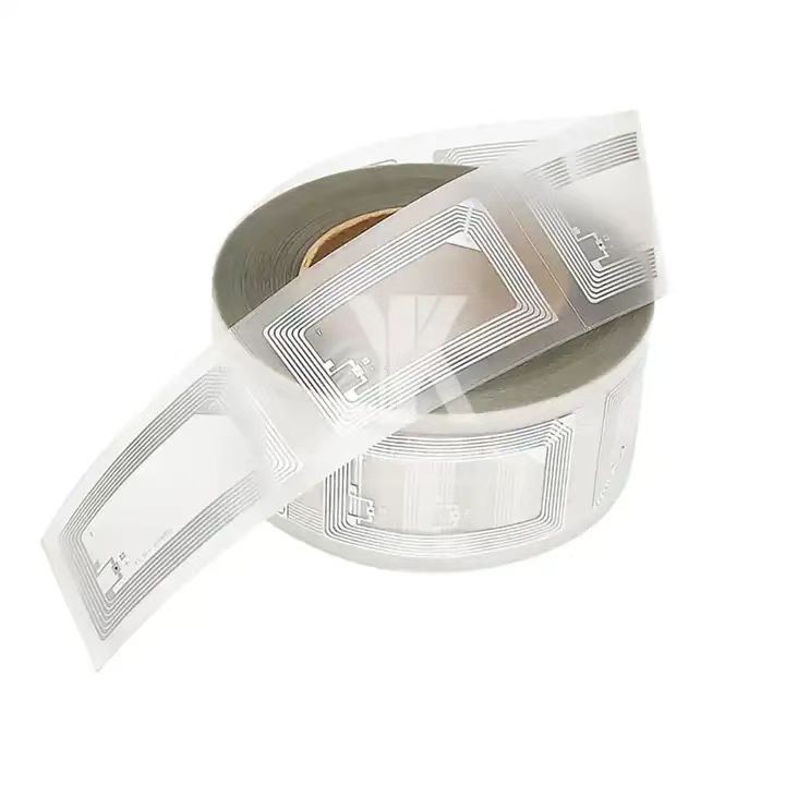 Etiqueta RFID transparente de alta calidad, personalizada, para seguimiento de inventario, etiqueta colgante, impermeable
