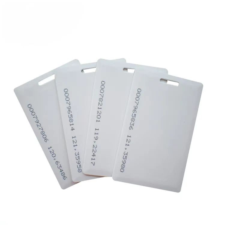 Tarjeta RFID gruesa con tapa tipo almeja, tarjeta llave de hotel, tarjeta RFID inteligente ABS