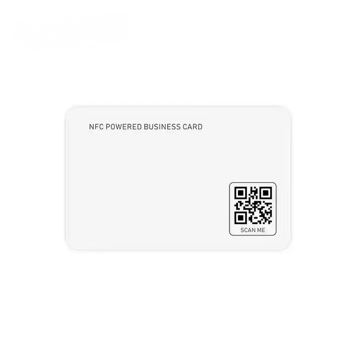 Tarjeta de presentación digital NFC NTAG 215 NTAG 216 negra mate para redes sociales