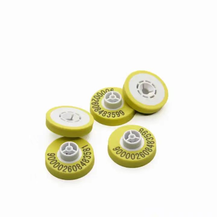 Etiqueta de oreja UHF RF de largo alcance personalizada para vacas, cerdos, ovejas y ganado vacuno