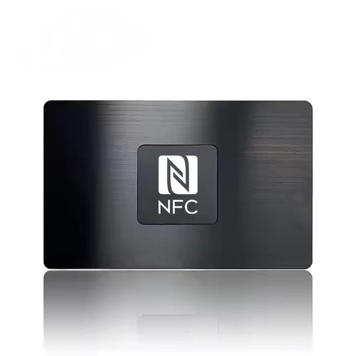 Tarjetas de visita metálicas de lujo personalizadas sin contacto con chips RFID y NFC