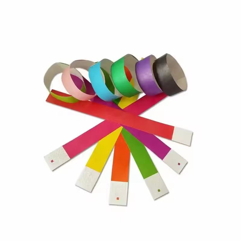 Pulseras desechables de papel sintético