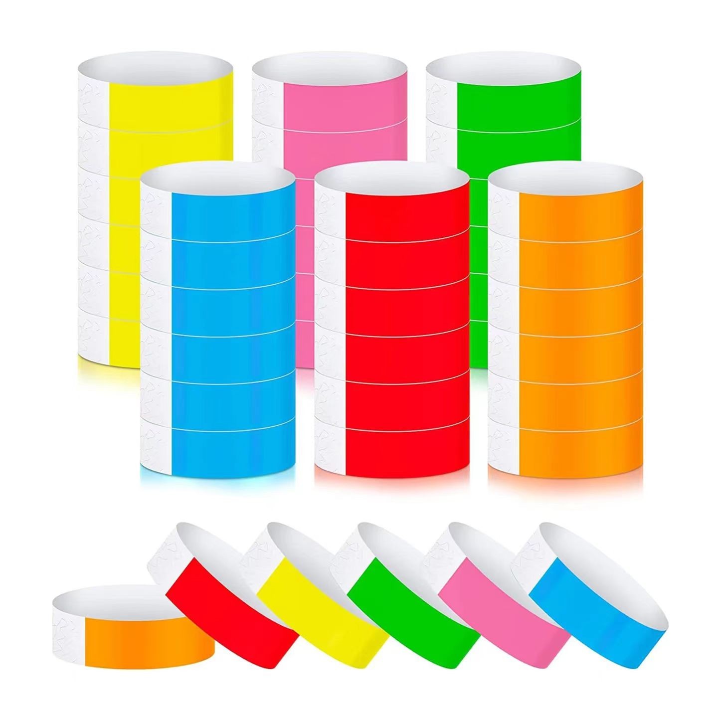 Pulseras desechables de papel sintético