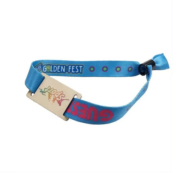 Pulsera RFID RPET ecológica de 13,56 MHz con logotipo personalizado para festivales sin efectivo