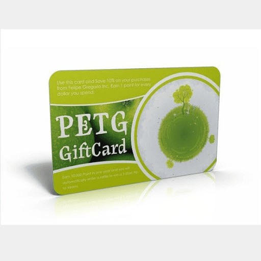 Tarjeta de plástico RFID NFC de material PETG ecológico con impresión de logotipo personalizado