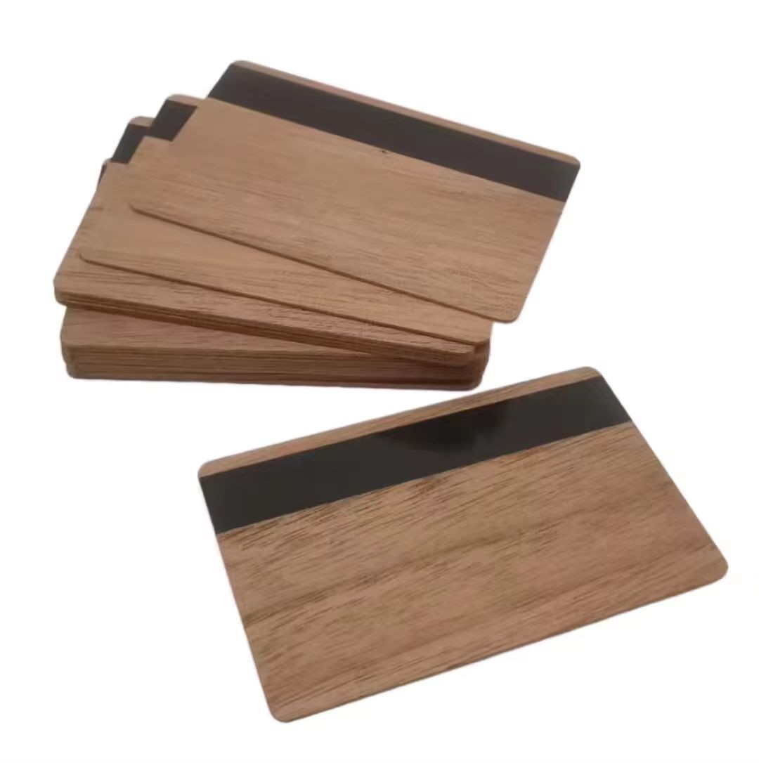Tarjeta de banda magnética de madera personalizada para la tarjeta llave de la habitación del hotel