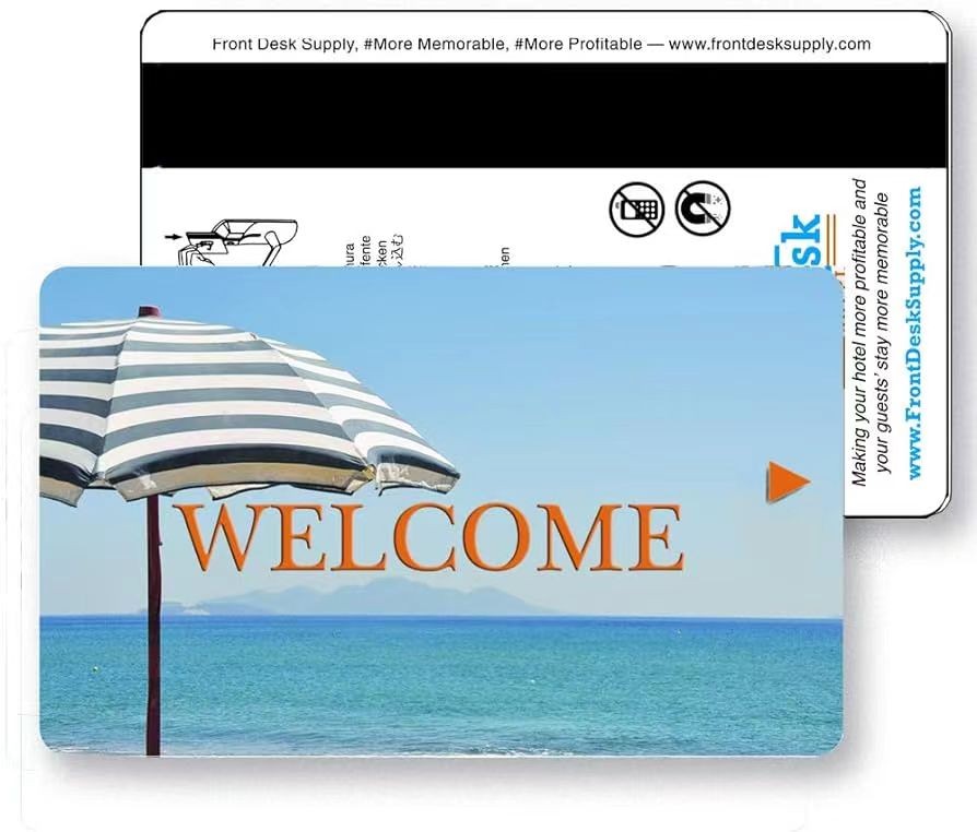 Tarjeta de acceso RFID de PVC para hotel, personalizada, cifrada, MIFARE 1K/4K de 13,56 MHz