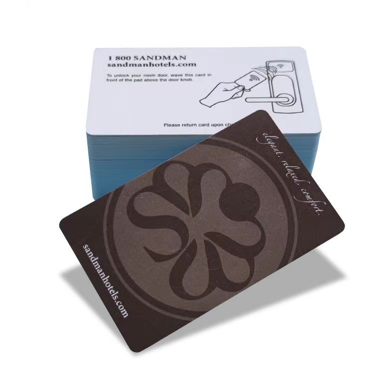 Tarjeta de acceso RFID de PVC para hotel, personalizada, cifrada, MIFARE 1K/4K de 13,56 MHz