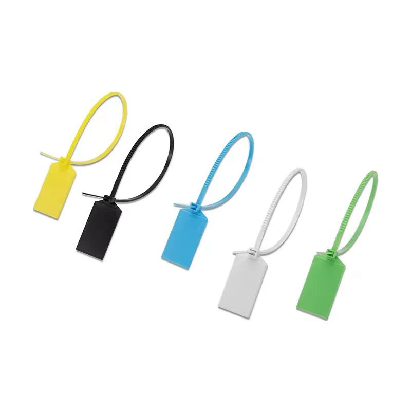 Etiqueta de nailon con brida para cable de plástico RFID NFC NTAG213 de 13,56 MHz y 1K, impresa a medida