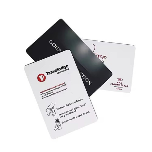 Tarjeta NFC con impresión personalizada, 13,56 MHz, MF, PVC, RFID, para hotel