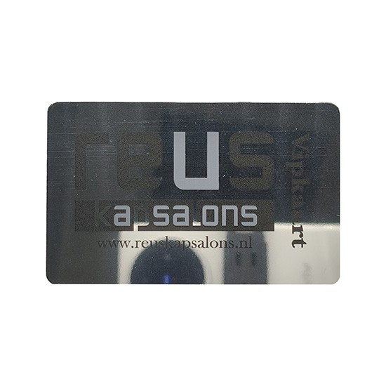 Tarjeta de visita de espejo de plástico PVC personalizada con impresión de logotipo