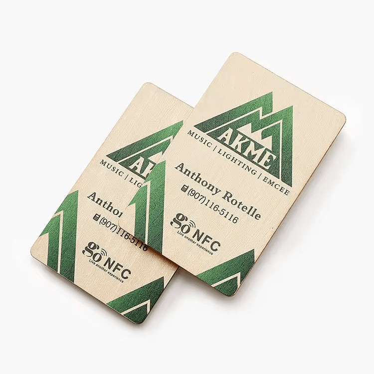 Tarjeta de llave RFID de madera ecológica de 13,56 MHz, MIFARE Classic 1K, para hotel