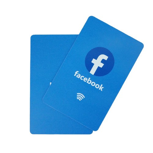 Tarjeta RFID PVC programable personalizada para redes sociales, NFC, reseñas de Google