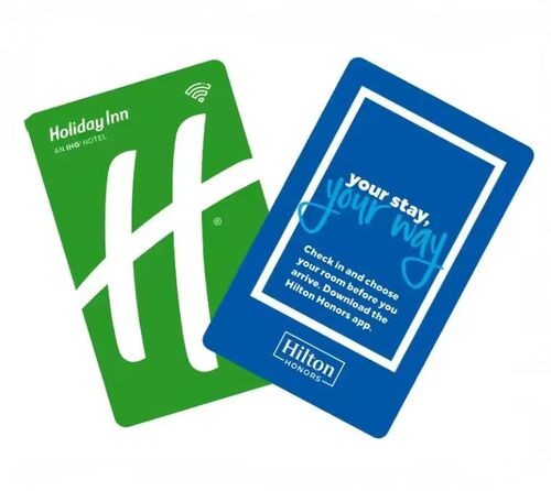 Tarjetas de acceso para habitaciones de hotel con RFID con impresión personalizada