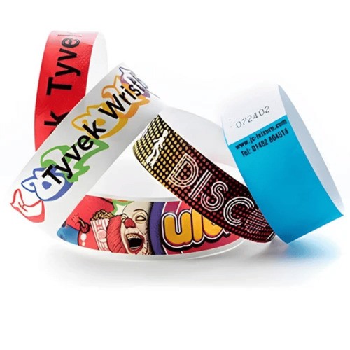 Pulseras Tyvek con impresión personalizada y RFID para parques de atracciones