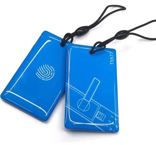 Tarjeta RFID epoxi impermeable con logotipo personalizado para control de acceso