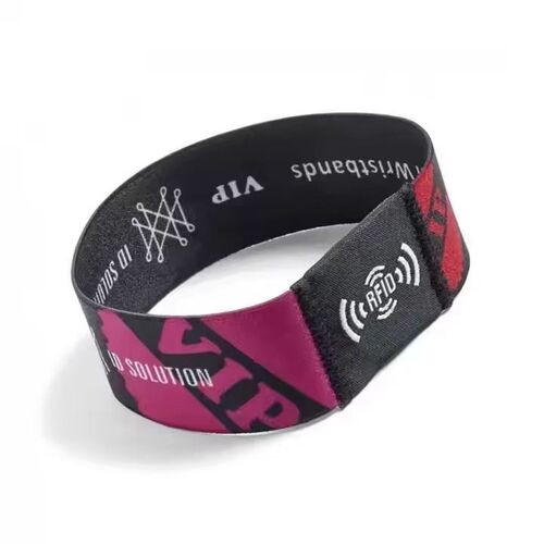 Pulsera RFID elástica programable, impermeable y con logotipo personalizado
