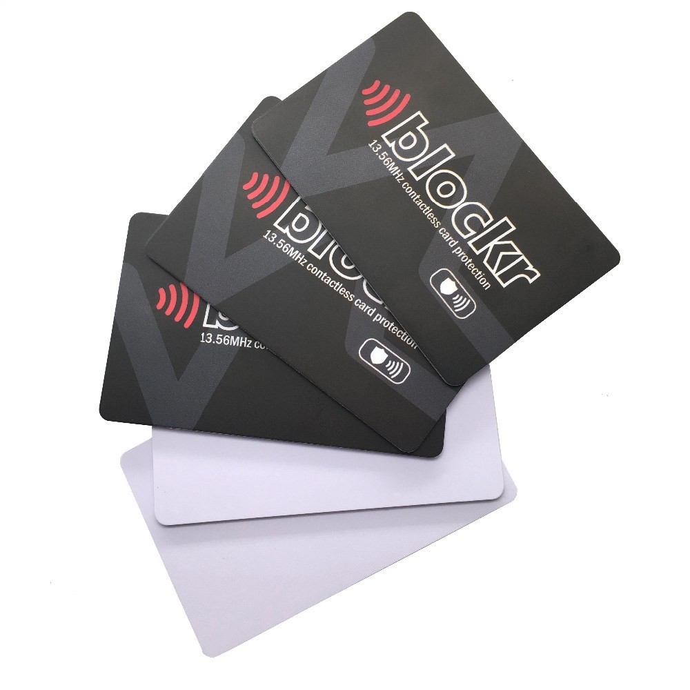 Tarjeta de bloqueo RFID antirrobo con impresión personalizada y número de serie