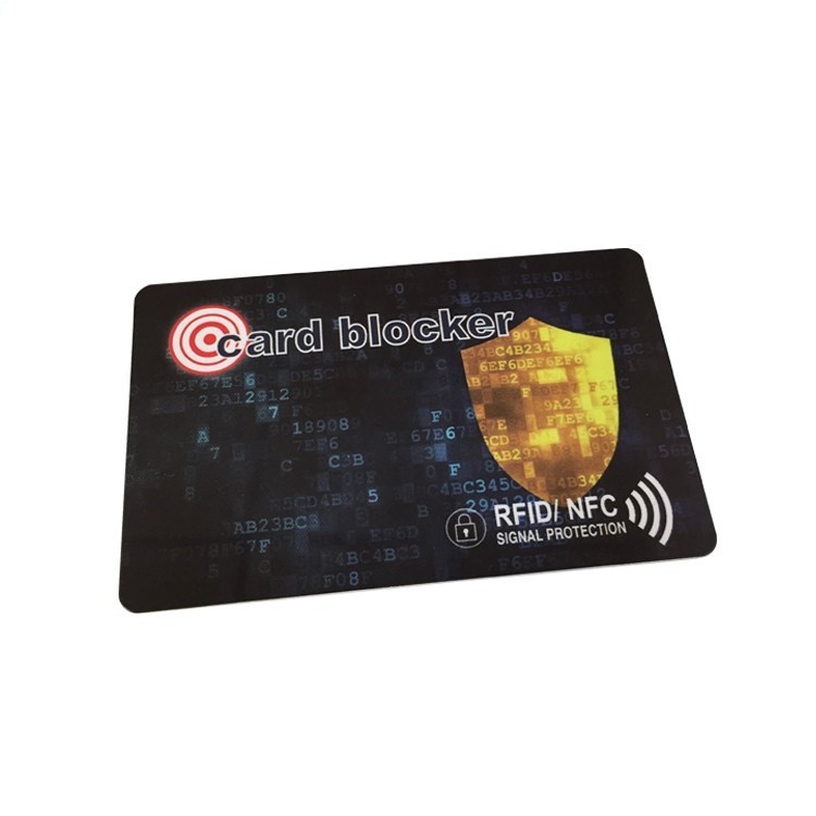 Tarjeta de bloqueo RFID antirrobo con impresión personalizada y número de serie