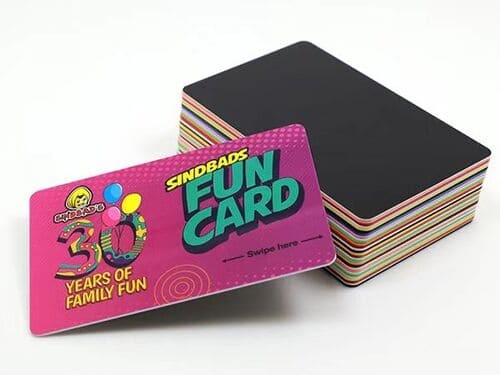 Tarjeta de regalo VIP de Navidad con código de barras de PVC y logotipo personalizado con código QR